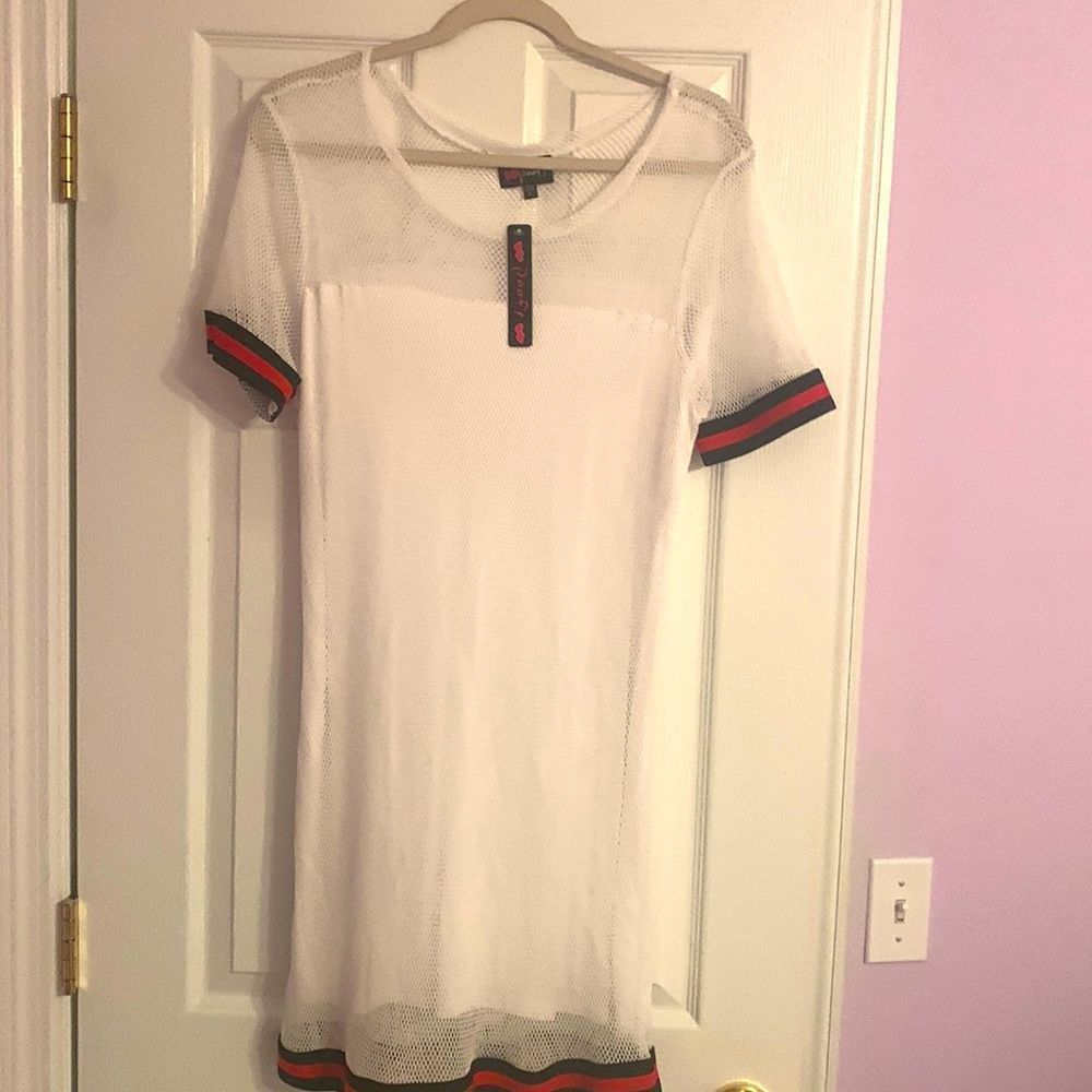 BNWT Poof! Lined Mesh Dress